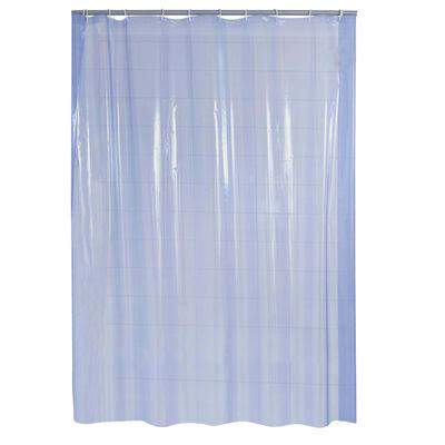 RIDDER SHOWER CURTAIN VINYL 180X200CM BLUE TRANSPARENT