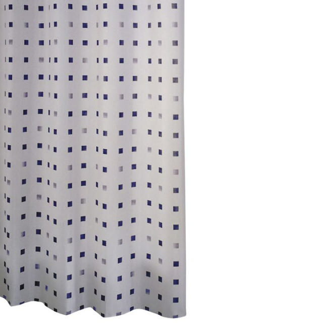 RIDDER DOMINO BLUE TEXTILE SHOWER CURTAIN 180X200CM