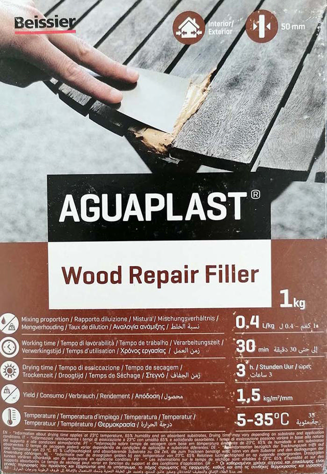 BEISSIER AGUAPLAST WOOD REPAIR FILLER 1KG