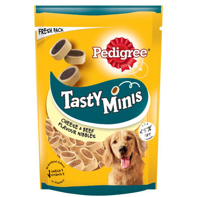 PEDΙGREE CHEESY NIBBLES DOG TREAT 140G