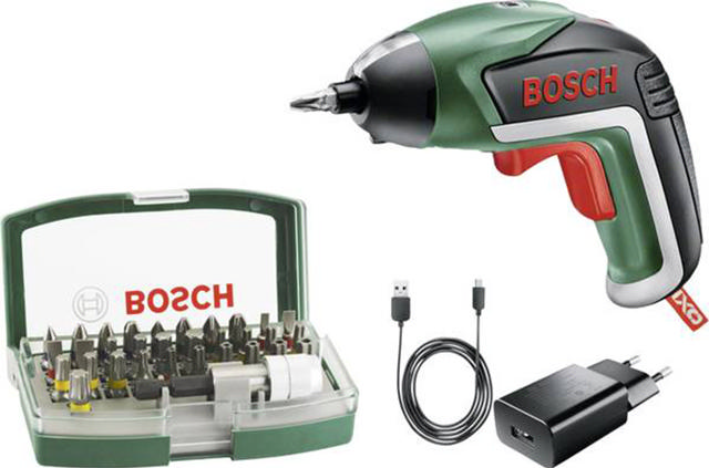 BOSCH IXO V 3.6V BIT SET & COMPACT SCREWDRIVER