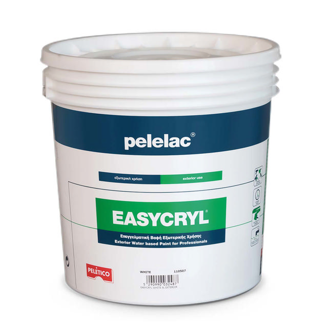 PELELAC EASYCRYL® ΕΞΩΤΕΡΙΚΟ ΠΛΑΣΤΙΚΟ ΧΡΩΜΑ ΣΟΥΠΕΡ ΛΕΥΚΟ P101 15L