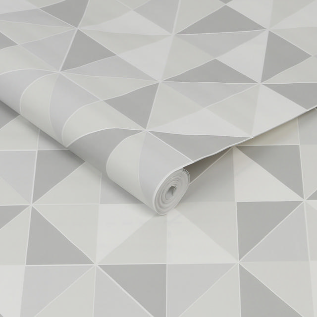 CONTOUR ANTIBAC WALLPAPER GREY OBELISK