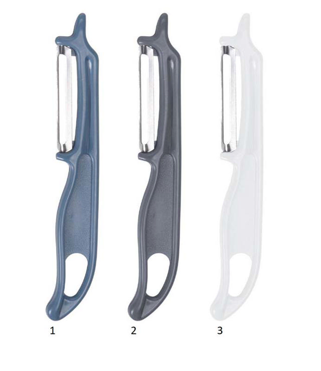 PEELING KNIFE SET 3PCS 3 ASSORTED COLORS