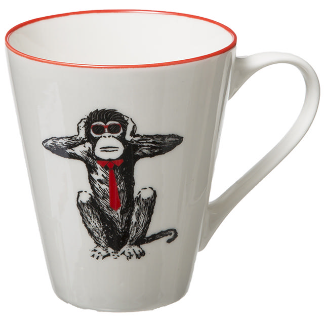 SECRET DE GOURMET 173798 MUG MONKEY 30CL ASSORTED