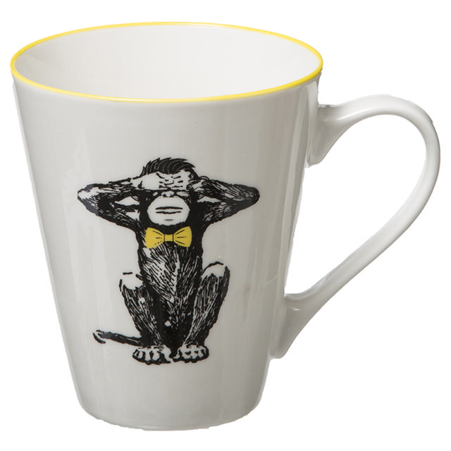 SECRET DE GOURMET 173798 MUG MONKEY 30CL ASSORTED