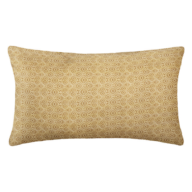 ATMOSHERA 178531R VELVET CUSHION PRINTED DOLCE OCRE  30CM X 50CM