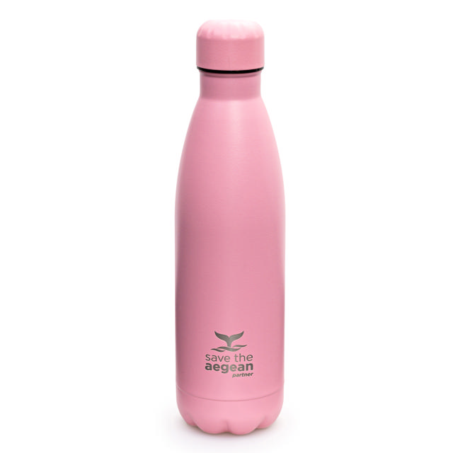 ESTIA 01-7812 TRAVEL MUG PINK SAVE THE AEGEAN 500ML