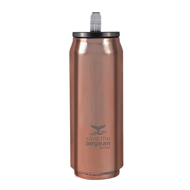 ESTIA 01-7867 TRAVEL MUG ROSE GOLD SAVE THE AEGEAN 500ML