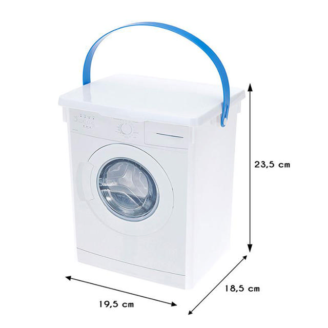 EASY BOX POWDER CONTAINER WASHING MACHINE PLASTIC 5LT 23.5 X 18.5 X 19.5 CM