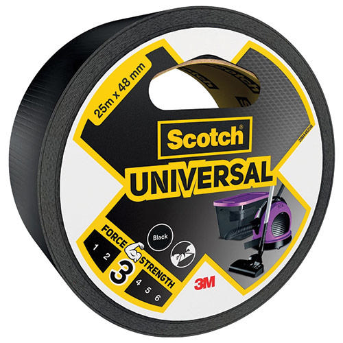 3M SCOTCH UNIVERSAL ΚΟΛΛΗΤΙΚΗ ΤΑΙΝΙΑ 48MMX25M ΜΑΥΡΗ