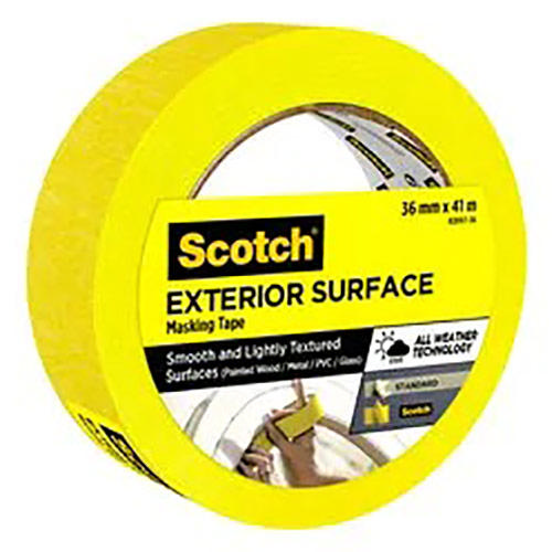 3M SCOTCH EXTERIOR SURFACE MASKING TAPE 36MMX41M