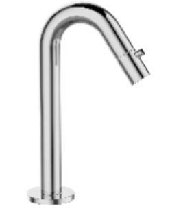 SINGLE KITCHEN TAP ROUND CHROME PLATED 20.6X9.7CM