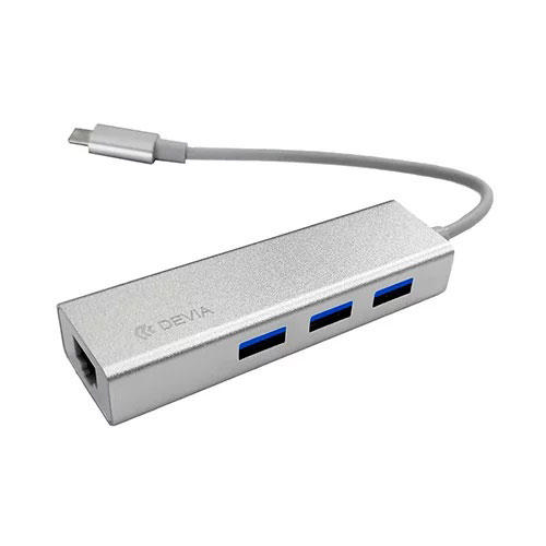 DEVIA LEOPARD ΠΡΟΣΑΡΜΟΓΕΑΣ TYPE-C3.1 TO RJ45/USB 3.1 (1000MBPS)