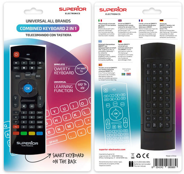 SUPERIOR REMOTE CONTROL- KEYBOARD TV