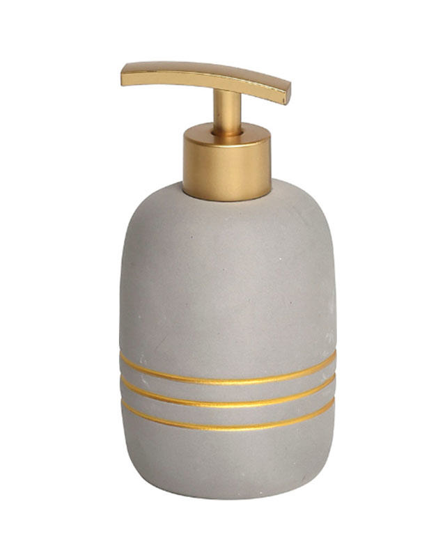 TENDANCE SW SOAP DISPENSER GOLD STRIPES GREY