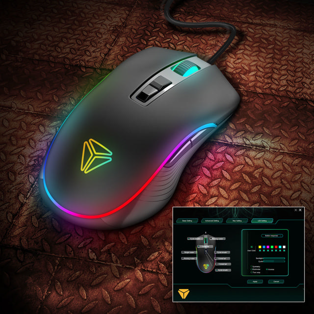 YENKEE YMS3027 PROGRAMMABLE GAMING RGB MOUSE