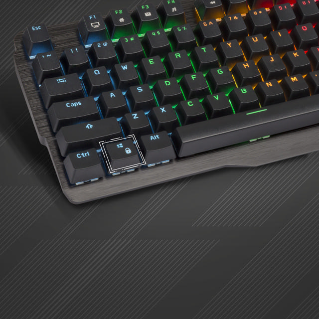 YENKEE YKB3500 MECHANICAL GAMING RNBW KEYBOARD