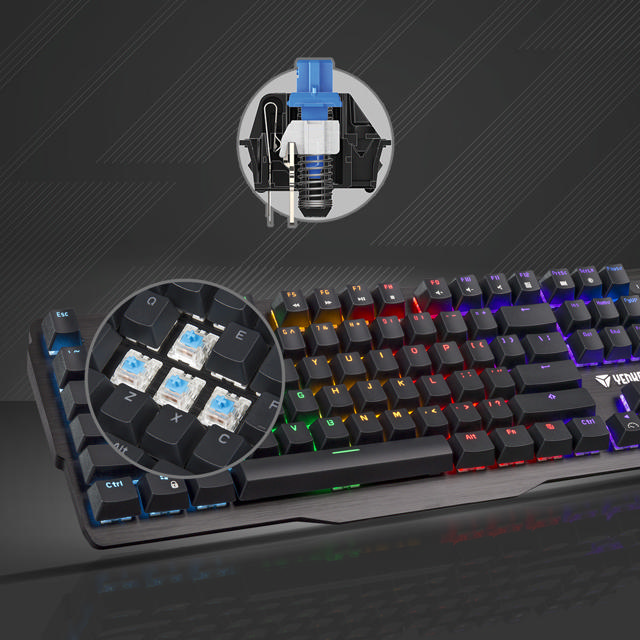 YENKEE YKB3500 MECHANICAL GAMING RNBW KEYBOARD