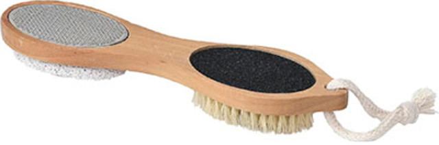 TENDANCE WOODEN PEDICURE BRUSH 4FUNCTIONS