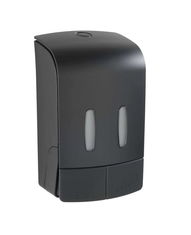 WENKO SOAP DISPENSER 2 CHAMBERS TARTAS 480ML BLACK