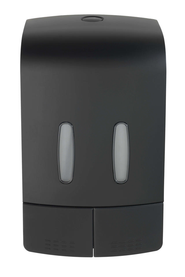 WENKO SOAP DISPENSER 2 CHAMBERS TARTAS 480ML BLACK