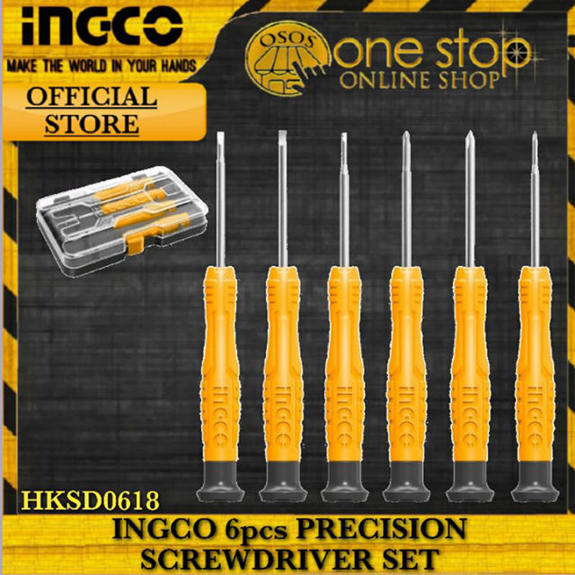 INGCO HKSD0618 PRECISION SCREWDRIVER SET 6PCS