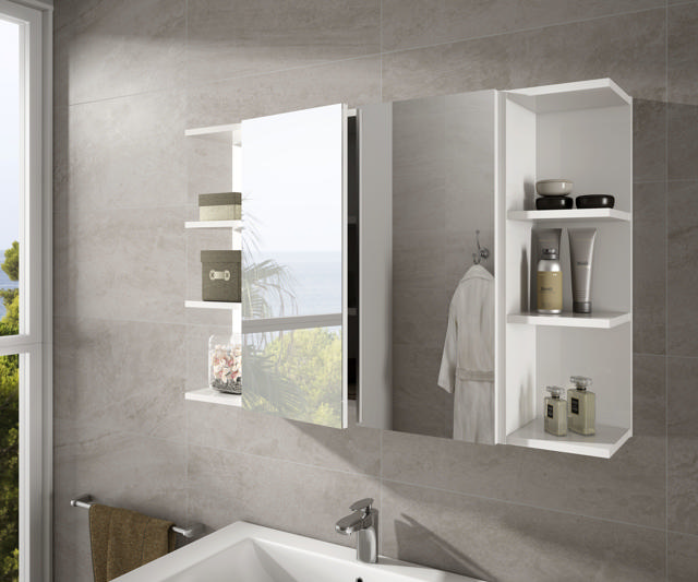 FORES 305083BO MIRROR CABINET 2 DOORS 65CM X 60CM X 21CM