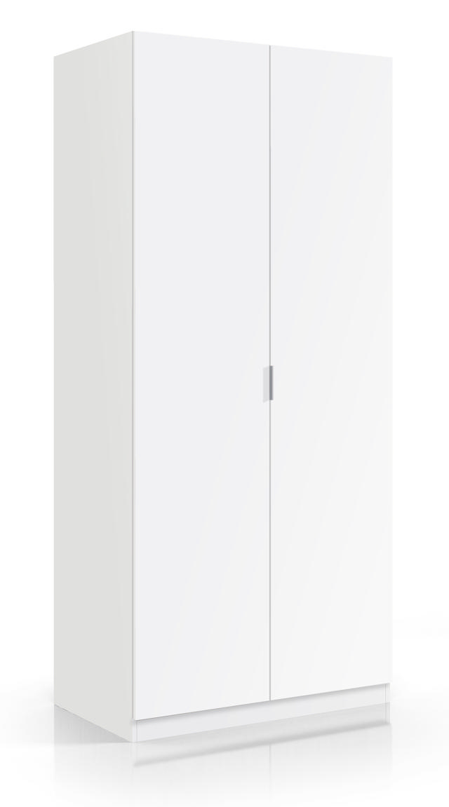 FORES LCX022O WARDROBE 2 DOORS WHITE 180X81X52CM