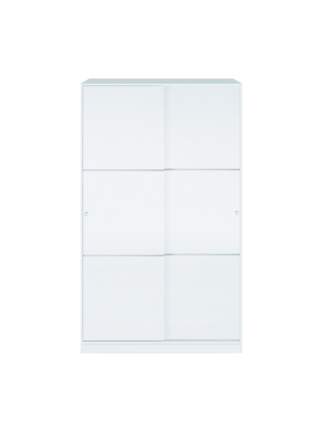 FORES MAX020BO MAX WARDROBE 2 SLIDING DOORS WHITE 200X120X50CM