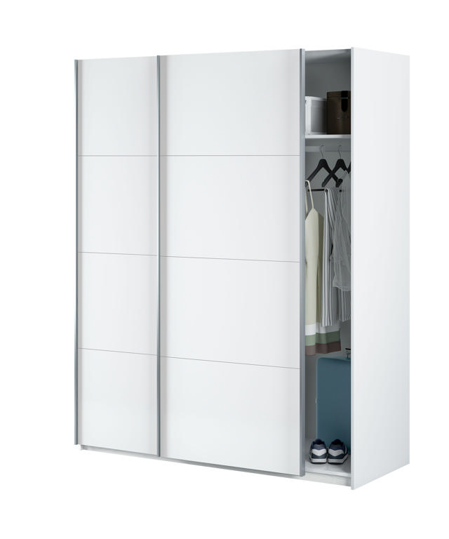 FORES ARM150A ARM WARDROBE 2 SLIDING DOORS WHITE 200X150X60CM