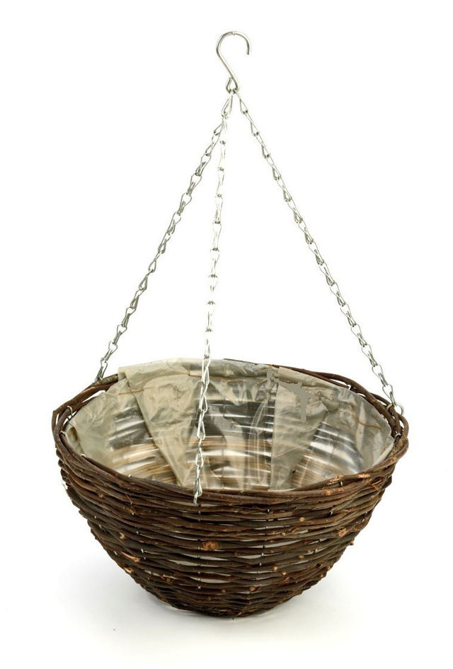 WICKER HANGING BASKET 40CM