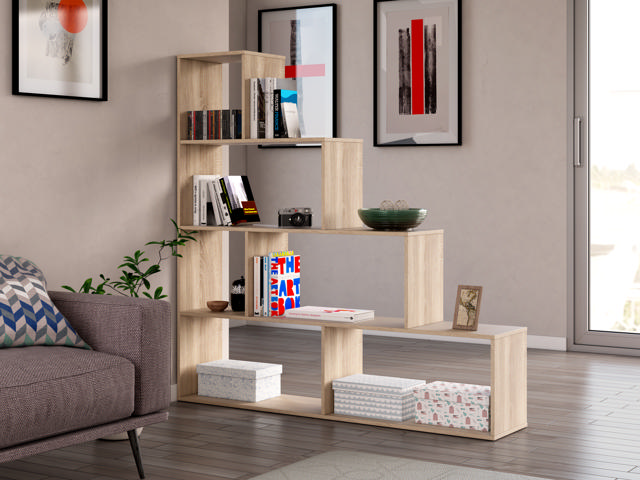 FORES KLUM UNIT BOOKCASE 145X145X29CM OAK