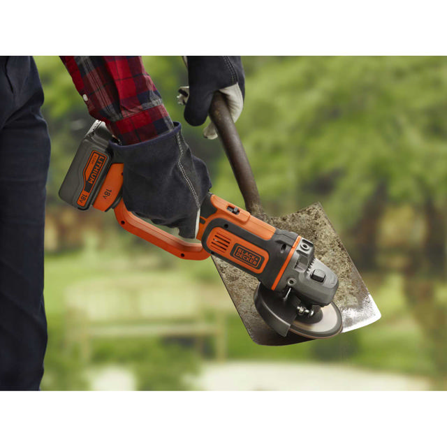 BLACK & DECKER BCG720M1-QW ΗΛΕΚΤΡΙΚΟΣ ΓΩΝΙΑΚΟΣ ΤΡΟΧΟΣ 125MM 18V