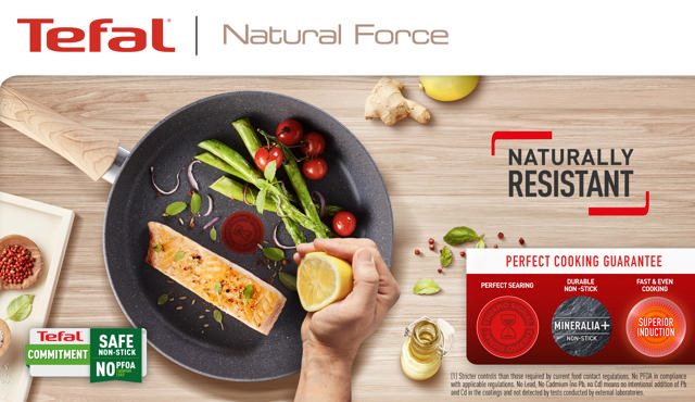 TEFAL NATURAL FORCE IND FRYPAN 22CM