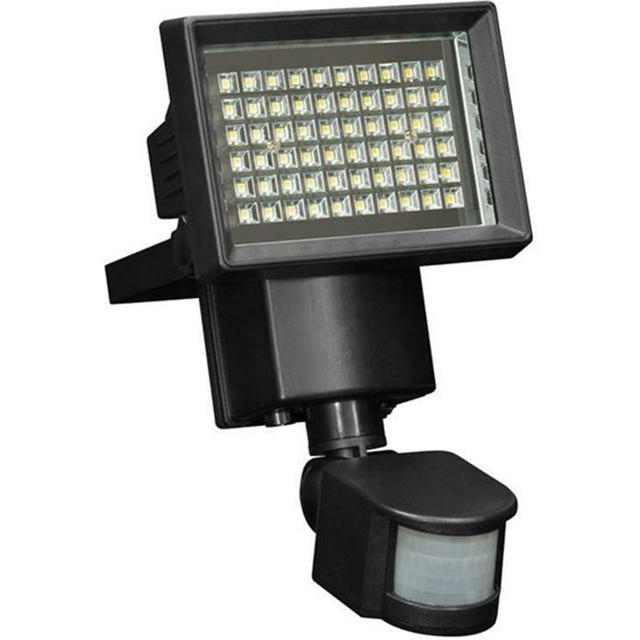 EZSOLAR LED SOLAR WALL FLOODLIGHT MOTION DETECTROR BLACK