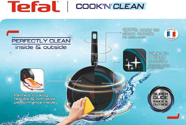 TEFAL COOK N CLEAN FRYPAN 24CM