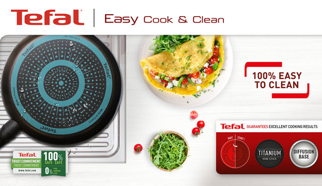 TEFAL COOK N CLEAN WOKPAN 28CM