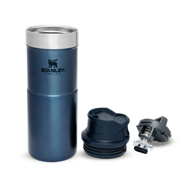 STANLEY CLASSIC TRIGGER ACTION TRAVEL MUG BLUE 0.35L