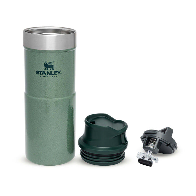 STANLEY CLASSIC TRIGGER ACTION TRAVEL MUG GREEN 0.35L