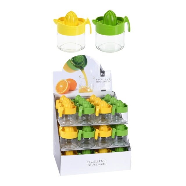 FRUIT JUICER TRANSPARENT 2 ASSORTED COLORS 300ML