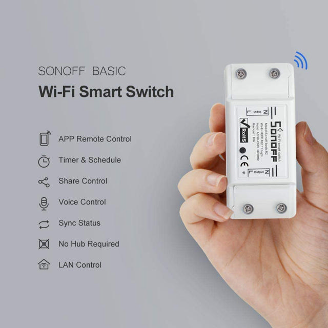 SONOFF R2 10A ΕΝΔΙΑΜΕΣΟΣ ΔΙΑΚΟΠΤΗΣ WIFI