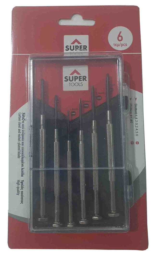 SUPERTOOLS 6PCS SET PRECISION SCREWDRIVERS