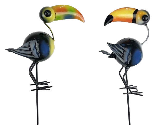 LIFETIME GARDEN ΠΟΥΛΙ TOUCAN ΣΕ ΣΤΙΚ 10CM X 8CM X 79CM 2 ASSORTED DESIGNS