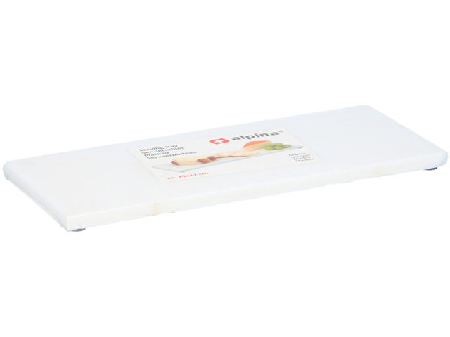 ALPINA SERVING TRAY MARBLE 29X12CM