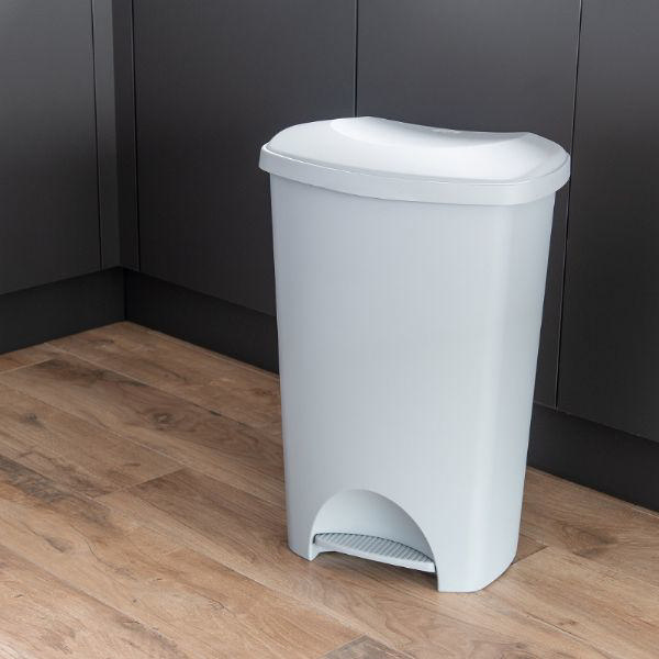 ADDIS ECO PEDAL BIN GREY 50L