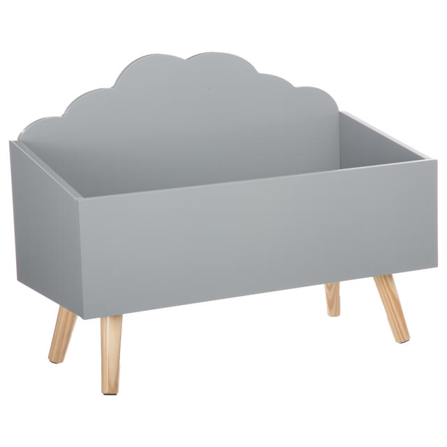 KID STORAGE BOX CLOUD GREY 58CM