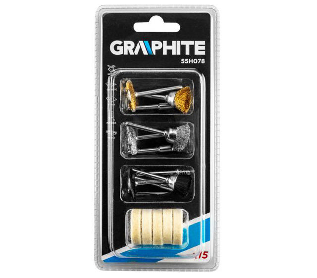 GRAPHITE 15PCS MINI BRUSHES & FELTS