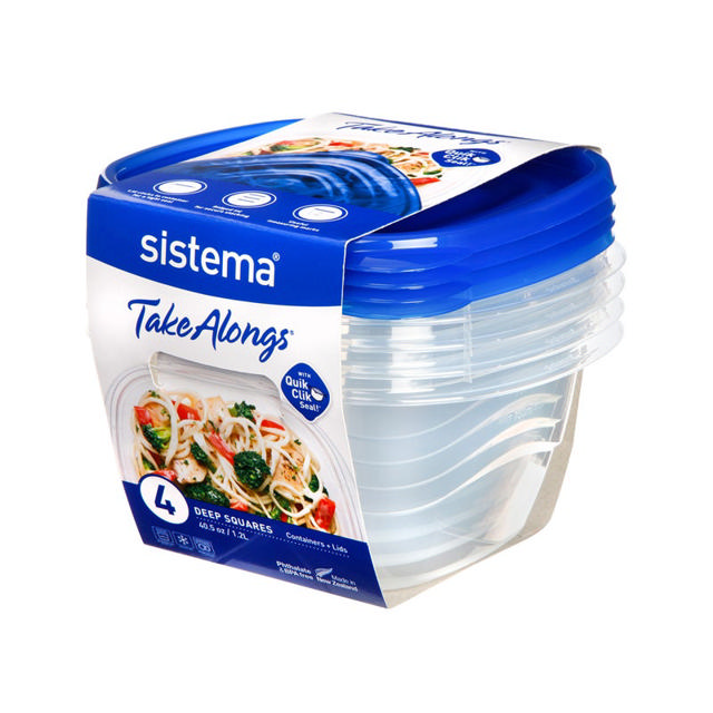 SISTEMA TAKEALONG 4PCS SQUARE 1.2L