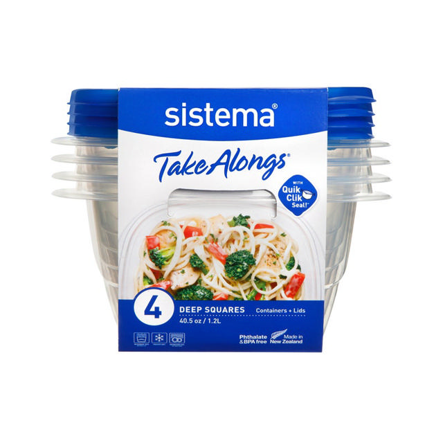 SISTEMA TAKEALONG 4PCS SQUARE 1.2L